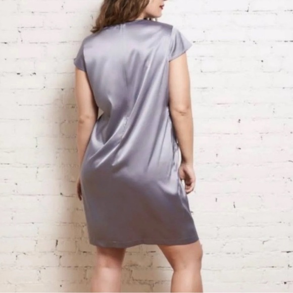 Universal Standard Alexandrina pocket dress - glossy lavender - Picture 2 of 6